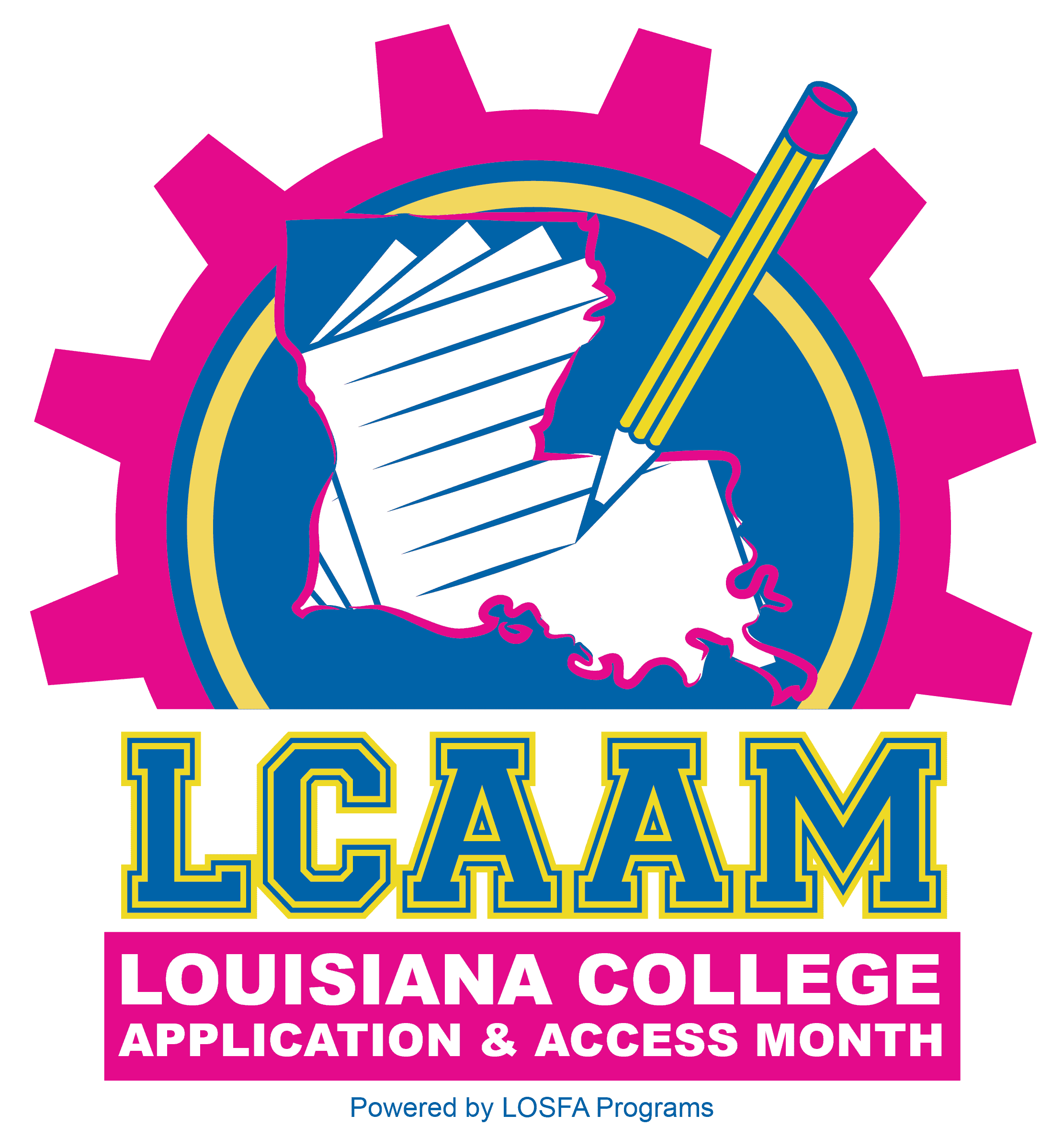 LCAAM Logo - Louisiana College Application & Access Month