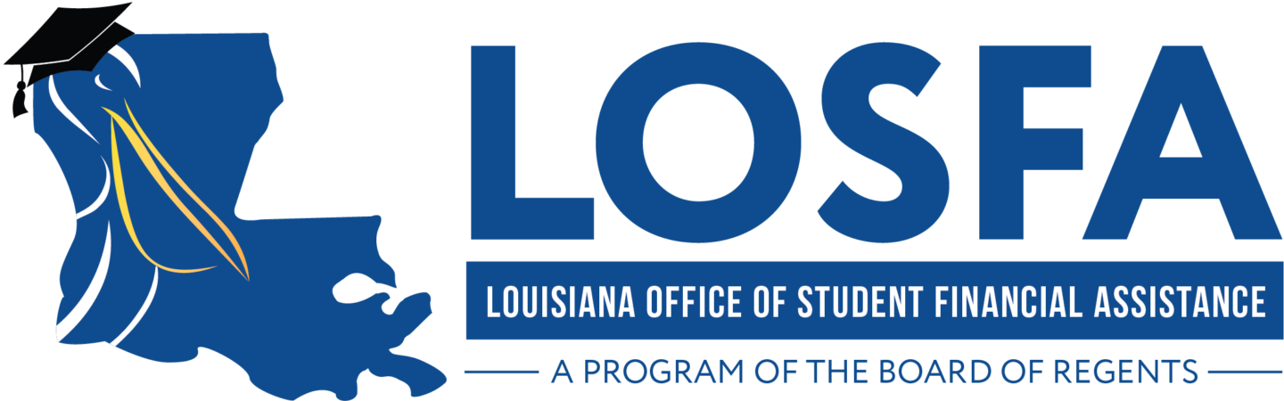 Logo for LOSFA, Louisiana Office of Student Financial Assistance